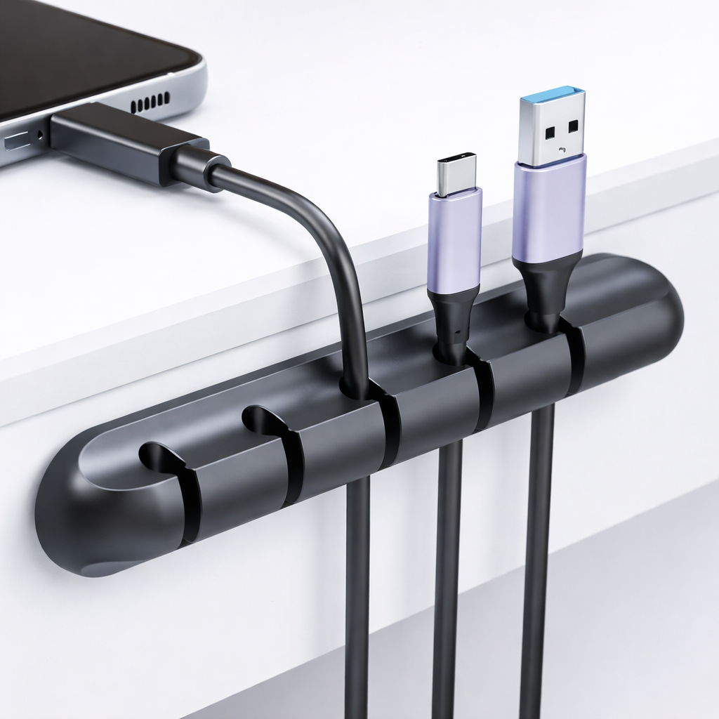 Magnetic Cable Organizer – Clean Desk in Seconds