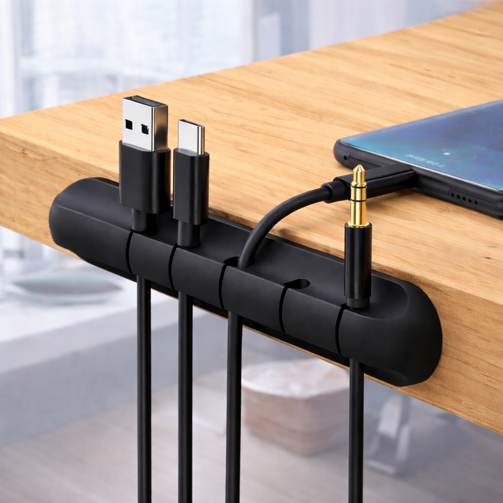 Magnetic Cable Organizer – Clean Desk in Seconds