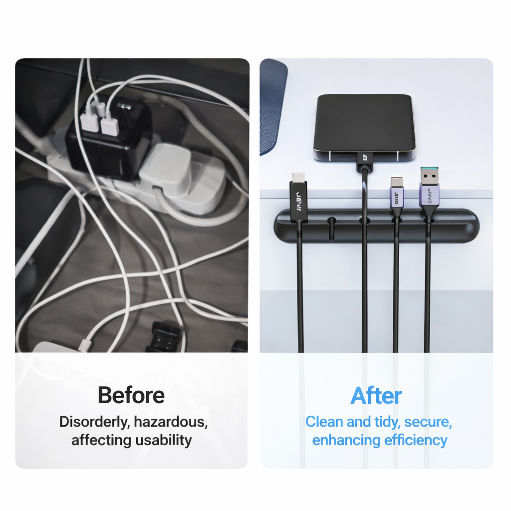 Magnetic Cable Organizer – Clean Desk in Seconds